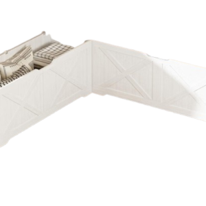L shaped Storage Bench